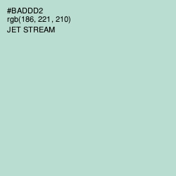 #BADDD2 - Jet Stream Color Image